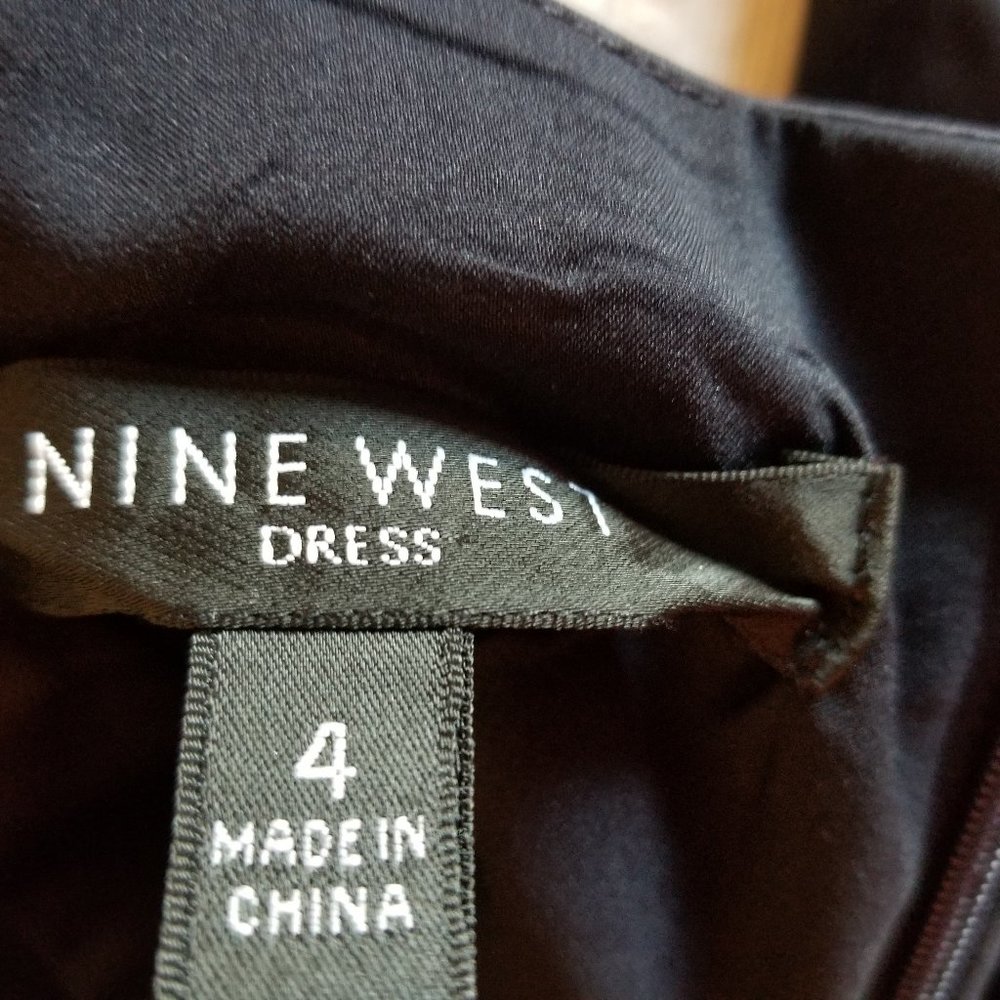 Nine West Black A Line Cocktail Dress. Size 4 - Picture 6 of 6